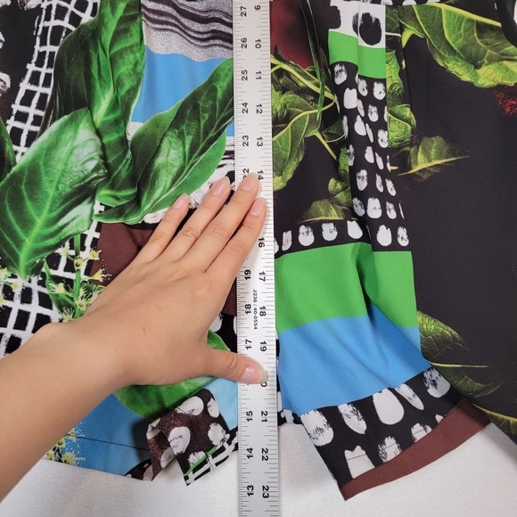 CLOVER CANYON Romper Womens S Small Patchwork Abstract Floral Print MISSING BELT - Picture 9 of 13